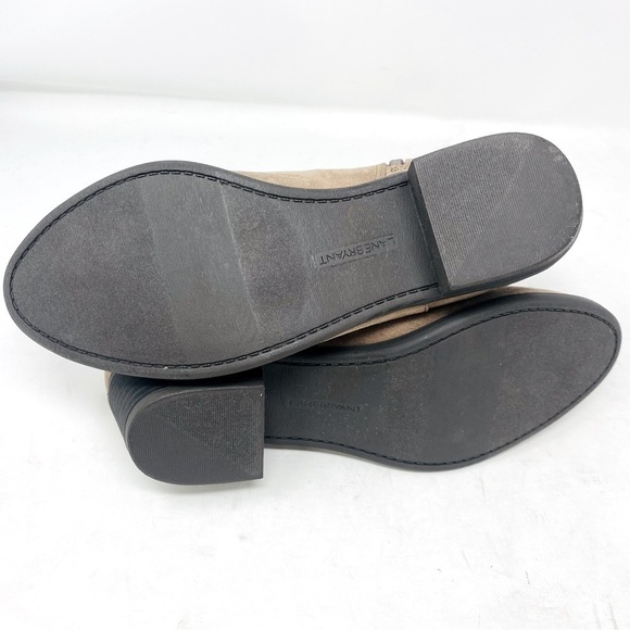 Lane Bryant Ruched Faux Suede Ankle Booties Size 10W - Picture 7 of 7